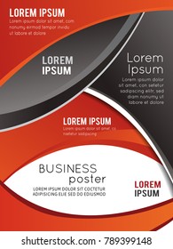 Professional business design layout template or corporate banner design. Magazine cover, publishing and print presentation.