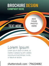 Professional business design layout template or corporate banner design. Magazine cover, publishing and print presentation. Abstract vector background.