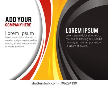 Professional business design layout template or corporate banner design. Magazine cover, publishing and print presentation. Abstract vector background.