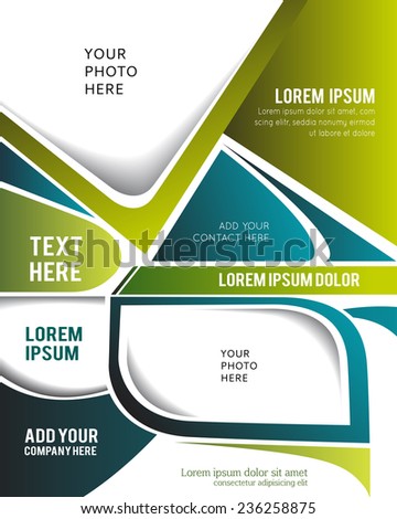 Professional business design layout template or corporate banner design. Magazine cover, publishing and print presentation. Abstract vector background.