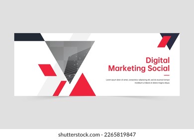 Professional business digital marketing agency banner template