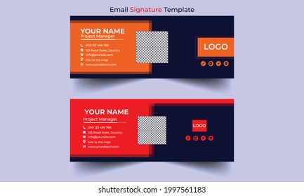 Professional Business Email Signature. Corporate Email Signature Template.