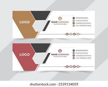 Design de rodapé ou assinatura de email profissional da empresa, 
