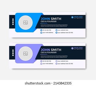 Professional Business Email Signature Template Design