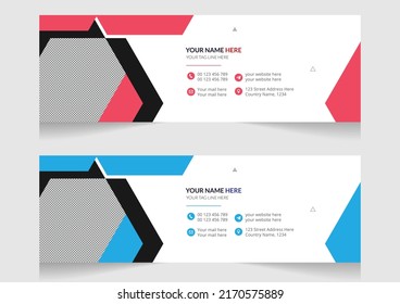 Professional Business Email Signature Template Design corporate Business individual Promotional Branding For corporate company template