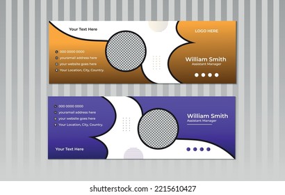 Professional Business Email Signature Template Design Layout personal email signature design