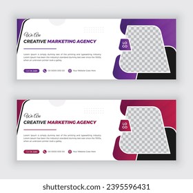 Professional business facebook cover page timeline web ad banner template. Marketing agency facebook cover and banner template. vector illustration.