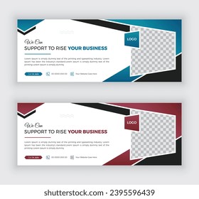 Professional business facebook cover page timeline web ad banner template. Marketing agency facebook cover and banner template. vector illustration.