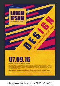 Professional Business Flyer, Banner, Template or Brochure with abstract design.