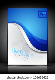 Professional business flyer, brochure or cover design for publishing, print and presentation. Vector illustration in EPS 10.