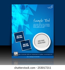 Professional business flyer, brochure, magazine cover, poster & corporate banner design, EPS 10.