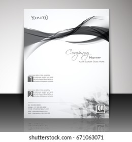 Professional business flyer, brochure, magazine cover, poster & corporate identity banner design, EPS 10.