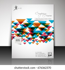Professional business flyer, brochure, magazine cover, poster & corporate identity design, EPS 10.