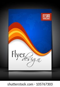 Professional business flyer, corporate brochure or cover design template for publishing, print and presentation. Vector illustration in EPS 10.