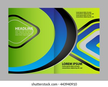 Professional business flyer, corporate brochure design template

