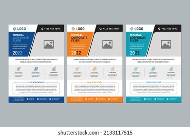 Professional business flyer design in A4 size