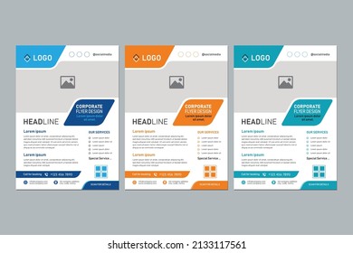 Professional business flyer design in A4 size