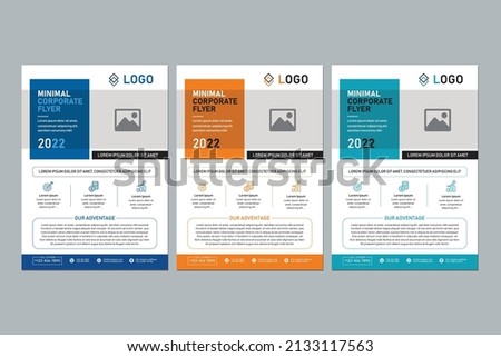 Professional business flyer design in A4 size