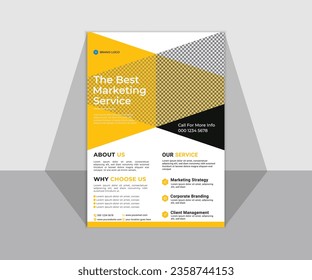 Professional Business Flyer Design And Modern Corporate Flyer.marketing, business proposal, promotion, advertise, Digital marketing agency flyer template .
Business abstract vector template. cover