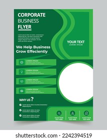 Professional business flyer design template for business advertisement. Professional color and fully editable.