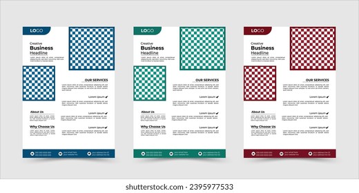 Plantilla de diseño profesional de volante de negocios.