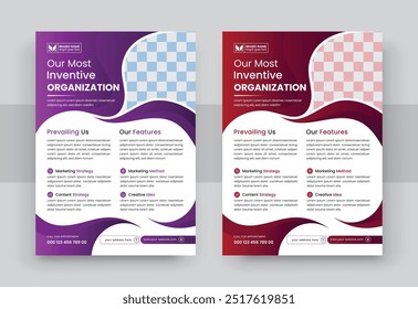 Professional business flyer design template