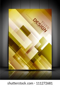 Professional business flyer template, brochure or cover design or corporate banner design for publishing, print and presentation. EPS 10.