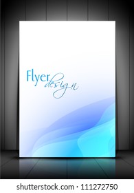 Professional business flyer template, brochure or cover design or corporate banner design for publishing, print and presentation. EPS 10.
