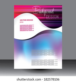 Professional business  flyer template, brochure or cover design or corporate banner design for publishing, print and presentation. EPS 10.