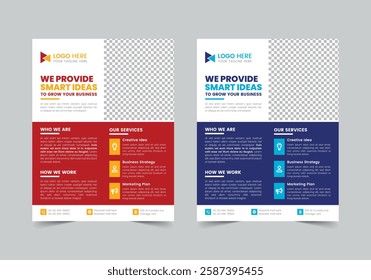 Professional Business Flyer Template | CMYK | US Letter | Print Ready | 0.125 Bleed