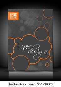 Professional business flyer template or corporate brochure cover design for publishing, print and presentation. Vector illustration in EPS 10.