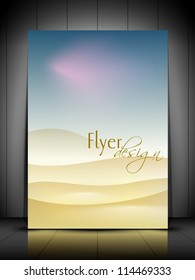 Professional business flyer template or corporate banner design, can be use for publishing, print and presentation. EPS 10.