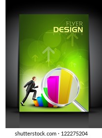 Professional business flyer template or corporate banner design, can be use for publishing, print and presentation. EPS 10.