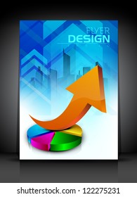 Professional business flyer template or corporate banner design, can be use for publishing, print and presentation. EPS 10.