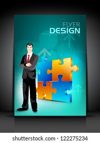 Professional business flyer template or corporate banner design, can be use for publishing, print and presentation. EPS 10.