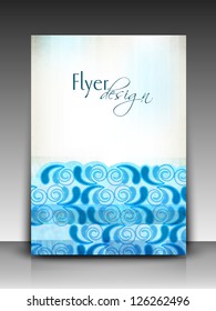 Professional business flyer template or corporate banner design for publishing, print and presentation.