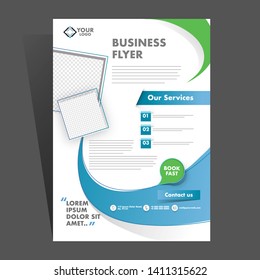Professional business flyer template or corporate banner design, can be used for publishing, print and presentation.