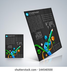 Professional business flyer template or corporate banner design, can be use for publishing, print and presentation.