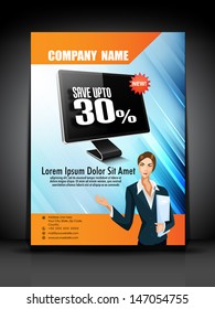 Professional business flyer template or corporate banner design, can be use for publishing, print and presentation. 