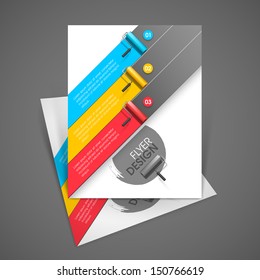 Professional business flyer template or corporate banner design, can be use for publishing, print and presentation.