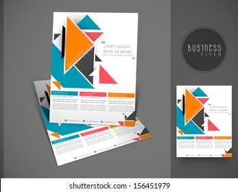 Professional business flyer template or corporate banner design, can be use for publishing, print and presentation. 