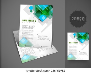 Professional business flyer template or corporate banner design, can be use for publishing, print and presentation. 