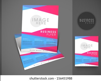 Professional Business Flyer Template Or Corporate Banner Design, Can Be Use For Publishing, Print And Presentation. 