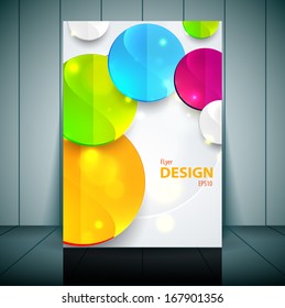 Professional business flyer template or corporate banner design, can be use for publishing, print and presentation. EPS 10.