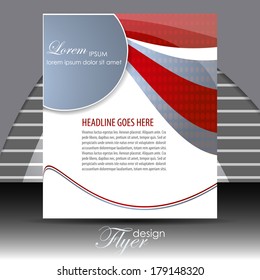 Professional business flyer template or corporate banner/design for publishing, print and presentation.