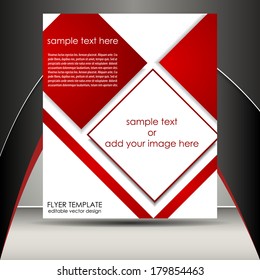 Professional business flyer template or corporate banner/design for print, publishing or presentation