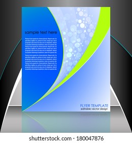 Professional business flyer template or corporate banner/design for publishing, print or presentation