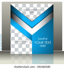 Professional business flyer template or corporate banner/design for print, presentation or publishing/vector illustration