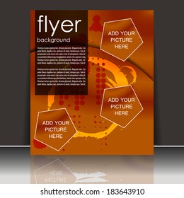 Professional business flyer template or corporate banner/design for print, publishing or presentation 