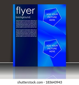 Professional business flyer template or corporate banner/design for print, publishing or presentation 